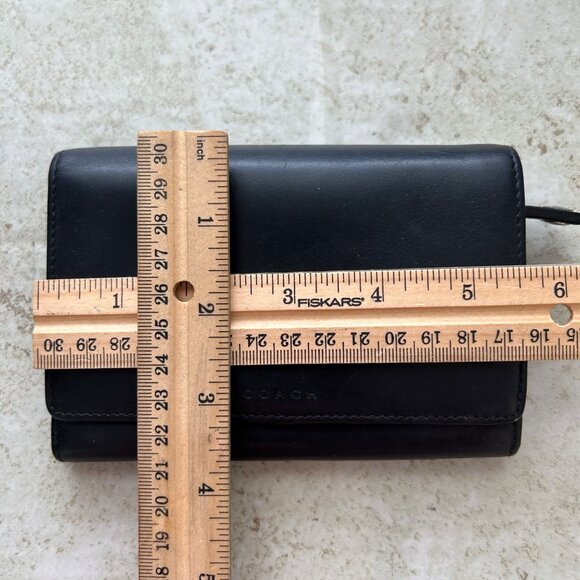 Vintage Coach Tri Fold Compact Wallet - Picture 6 of 7